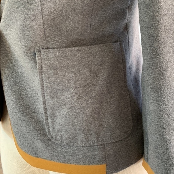 3-$30 OBR grey and mustard colored size small blazer - Picture 4 of 7